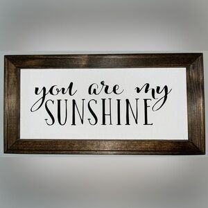 Canvas 'You Are My Sunshine' Sign